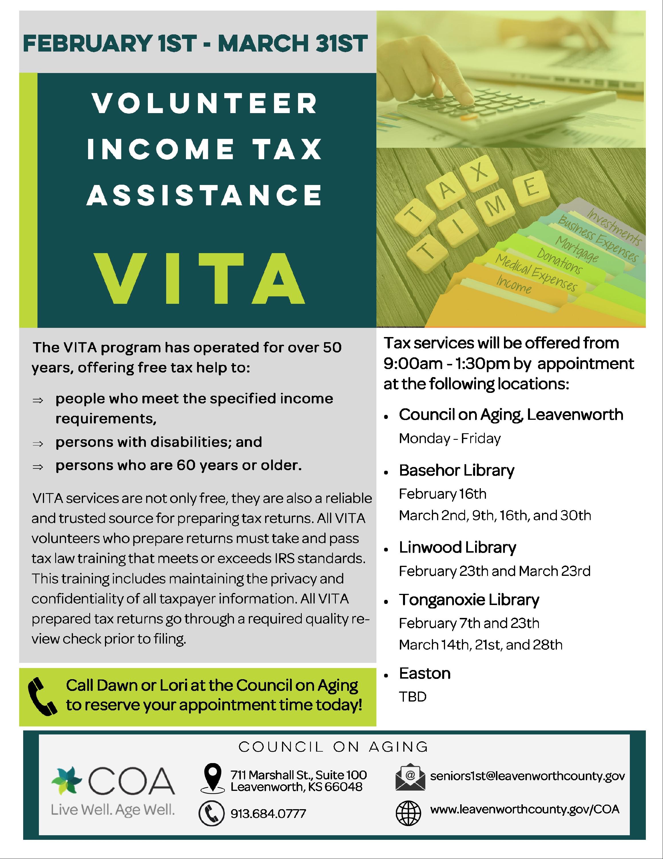 VITA Tax Flyer